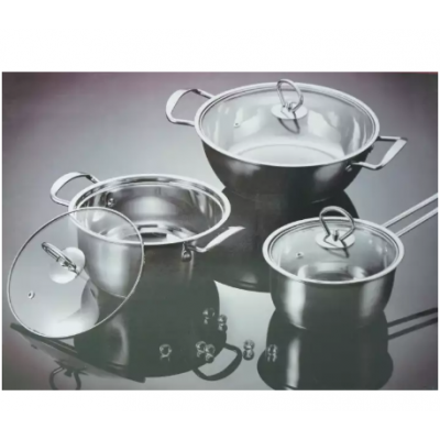 Hestia 3 Pieces Stainless Steel Cookware Set